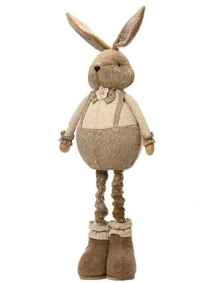 Coniglio in poliestere Lun. 30cm Lar. 21 Alt. 84cm-marrone-beige