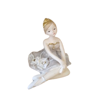 Ballerina seduta resina l.6xp.6xh.7-champagne