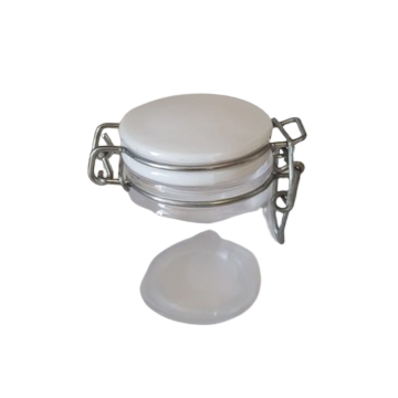 Barattolo plt chiusura ermetica cf. 6 pz. d.4xh.6cm-trasparente