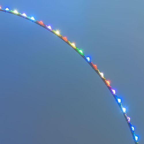 Cerchio 2D ø37 cm MicroLED Multiflash RGB con cavo luminoso LT