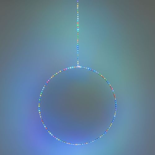 Cerchio 2D ø57cm MicroLED Multiflash RGB con cavo luminoso LT