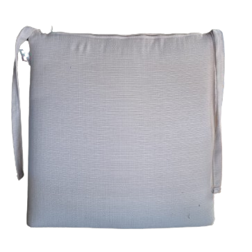 Cuscino sedia c/lacci l.40x40cm-crema