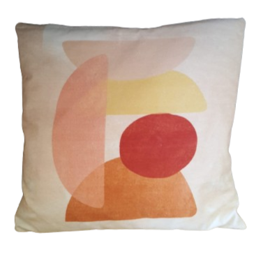 Cuscino disegni zen l.45x45cm-rosa