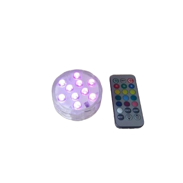 Placca luminosa 10 leds sommergibile d. 7-multicolor