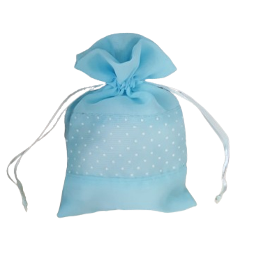 sacchetto confetti organza pois