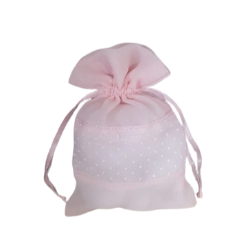 sacchetto confetti organza pois