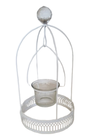 porta candele in metallo