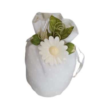 sacchetto confetti pois margherita