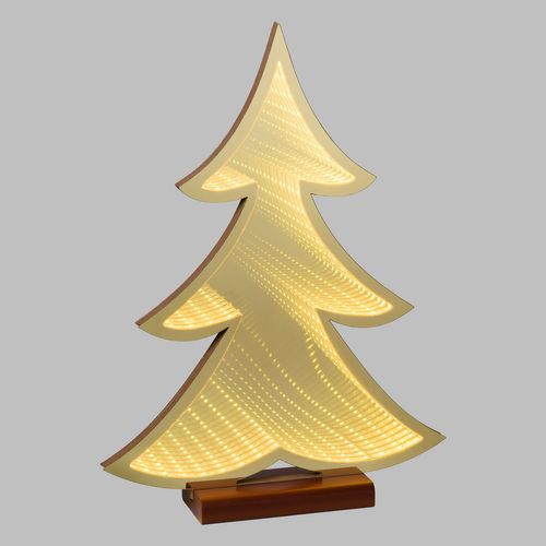 Albero Natale c/Base H40cm Infinity Mirror Traditional