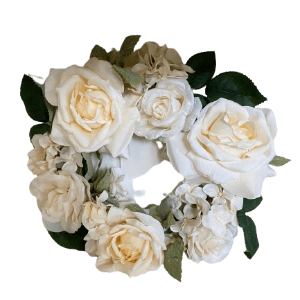 Corona rose e ortensie d.36