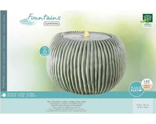 Fontana poliresina cactus dia 56cm Alt. 36 cm-verde