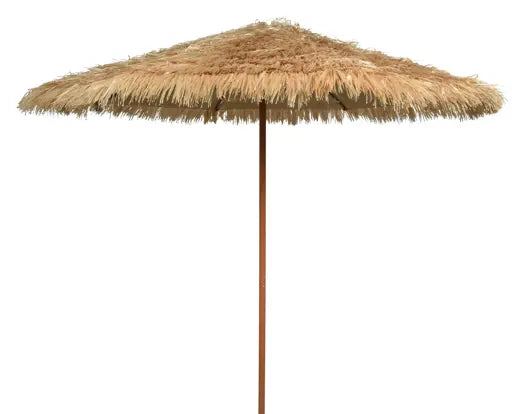 Ombrellone effetto paglia in poliestere Dia.250cm Alt.225cm