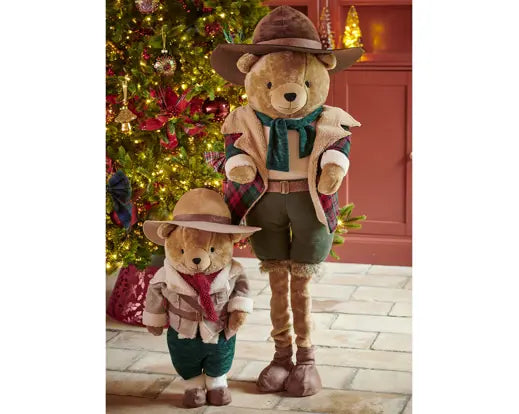 Orsetto in poliestere lun.23 lar. 38 alt. 60 cm-marrone