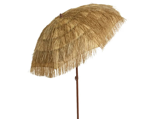 Ombrellone d.180 cm Alt. 210 cm-naturale