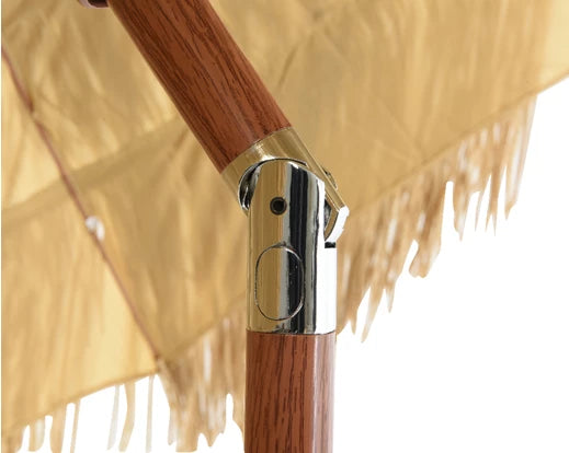 Ombrellone d.180 cm Alt. 210 cm-naturale