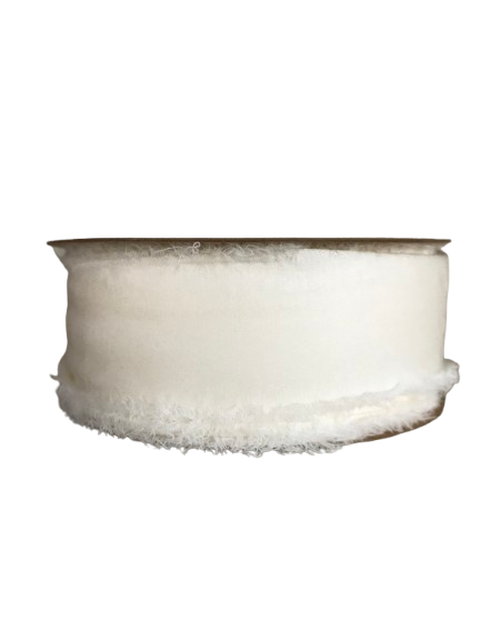 Nastro "Pigalle" effetto seta mm 35x10 mt-crema