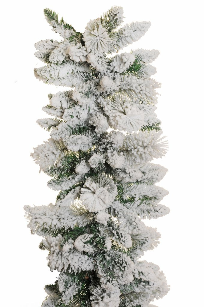 Festone pino innevato dia 34 lun.270-bianco