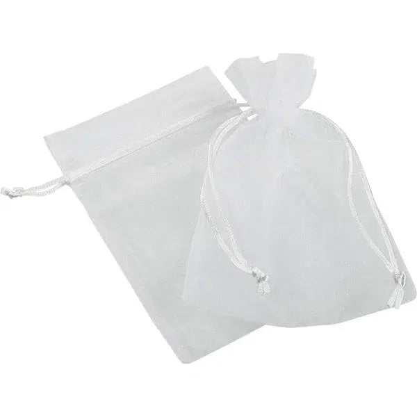Sacchetto in organza Lun.12xAlt17cm pz.10-bianco