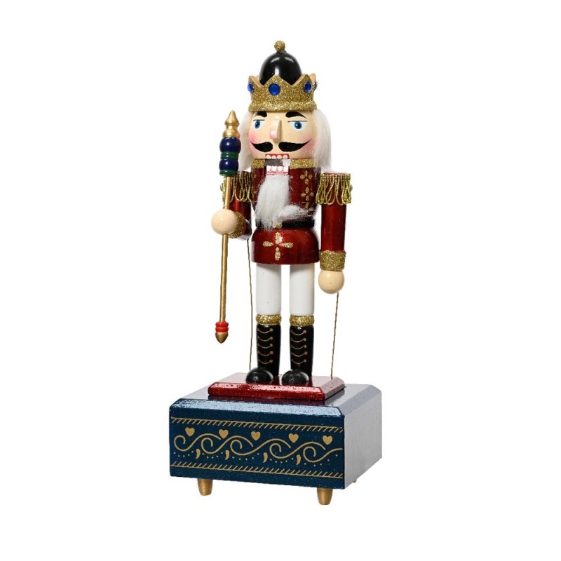 Carillon Schiaccianoci Alt. 30cm-blu