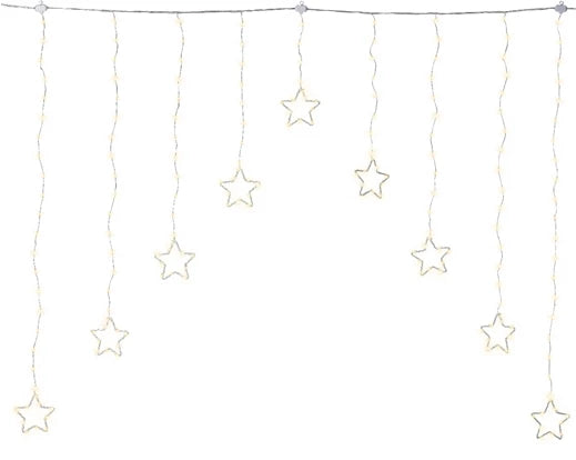 Tenda luci stella 206 luci Lun.120; Lar.120; Alt.100 cm-luce calda (warm white)