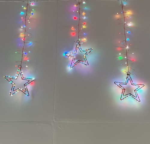 Tenda stelle Ice Cluster Light 950 MicroLED RGB 320xH 80cm-multicolor