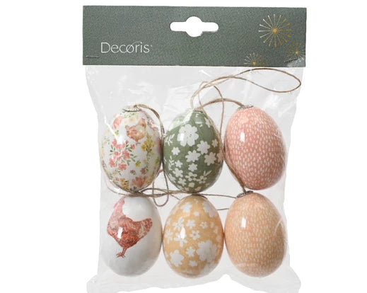 Uova foam dia 4 cm Alt. 6 cm conf. pz. 6-assortite