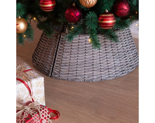 Copri albero Natale dia57cm Alt.28cm-grigio