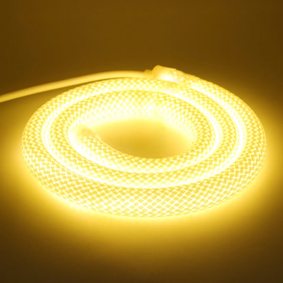 Corda nylon luminosa dragon light 20 mt IP67-AC220-288-luce calda