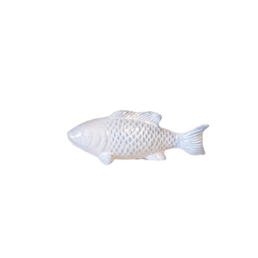 Pesce in ceramica l.15xp.5xh.6cm-celeste