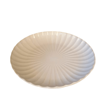 Piatto in ceramica d.17cm-crema