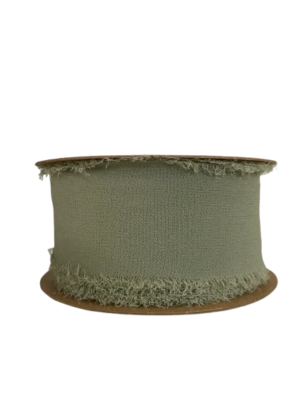 Nastro Chiffon mm 50x10 mt-verde muschio