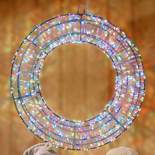 Corona Marrone 3D ø35cm HDM 1000 MicroLED Multiflash RGB-multicolor