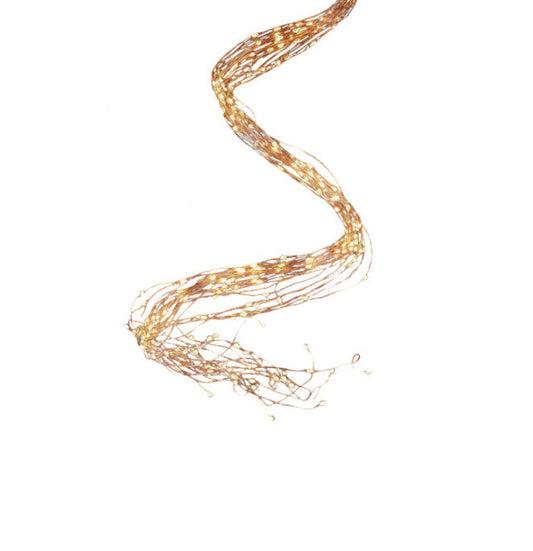 String Bundle Luca lighting filo color rame 520 led IP44 l.200 cm-bianco caldo