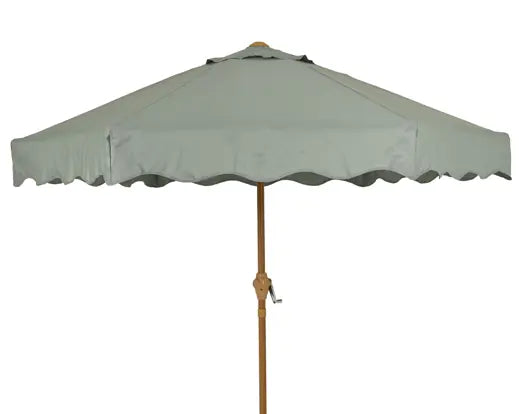 Ombrellone in poliestere Dia 220-Alt.222cm-verde/grigio
