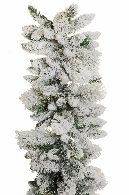 Festone pino innevato dia 34 lun.270-bianco