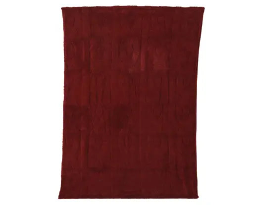 Plaid cuori Lun. 150cm Lar.200cm Alt.1cm-bordeaux