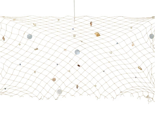 Rete da pesca Lun. 1 cm Lar. 100cm Alt. 140cm-naturale