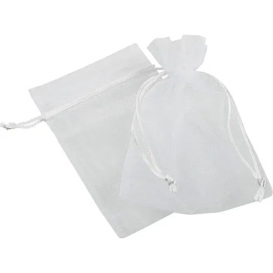 Sacchetto in organza lun.7.5x10 pz.10-bianco