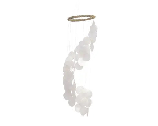 Scacciapensieri madreperla Lun.16 Lar.16 Alt. 63 cm-bianco