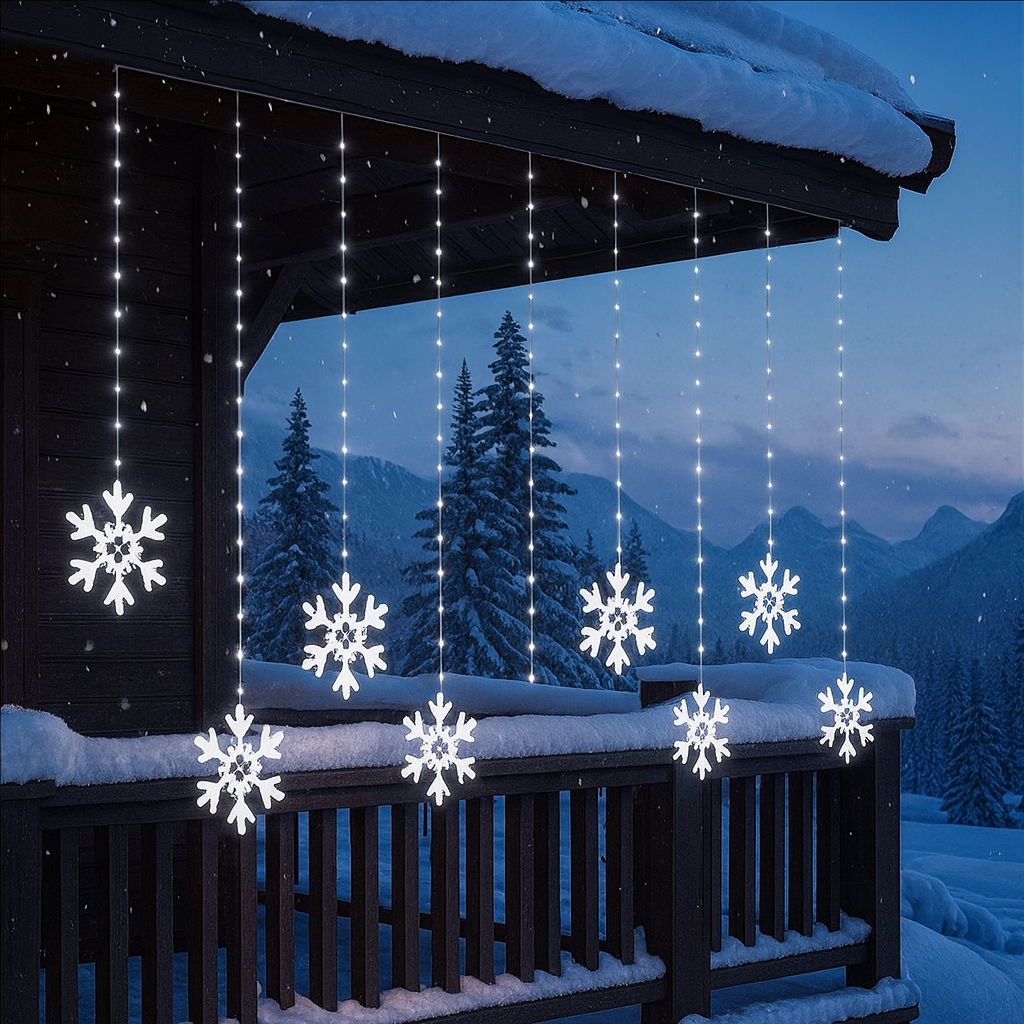 Ice Flake Light 420 SMD LED FlashD. 325x115cm-luce fredda