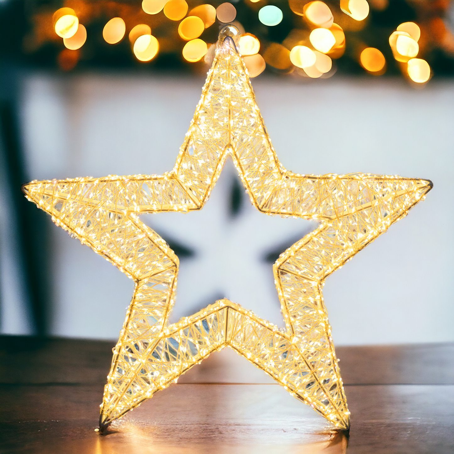 Stella 3D ø55cm HDM Bianco Silver Metal Pro 2000 MicroLED FlashLED Diamond