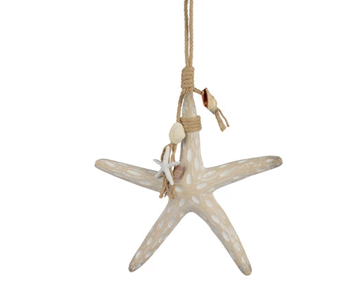 Stella marina Lun. 4.5 cm Lar. 30 cm Alt. 30 cm-bianco