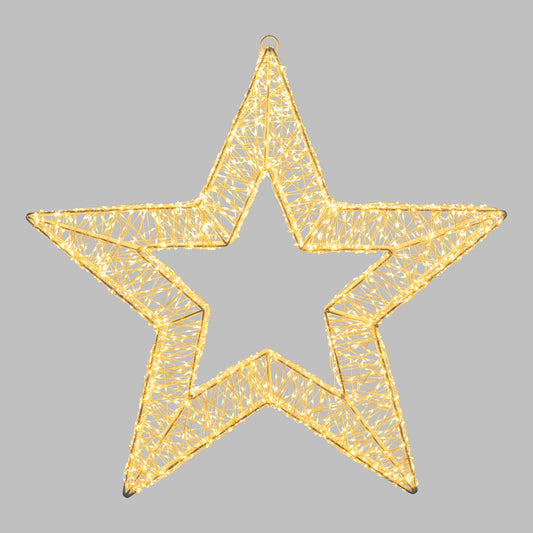 Stella 3D ø75cm HDM Bianco Silver Metal Pro 3500 MicroLED FlashLED Diamond